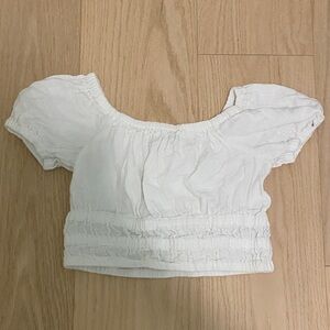 Old Navy White Textured Top
